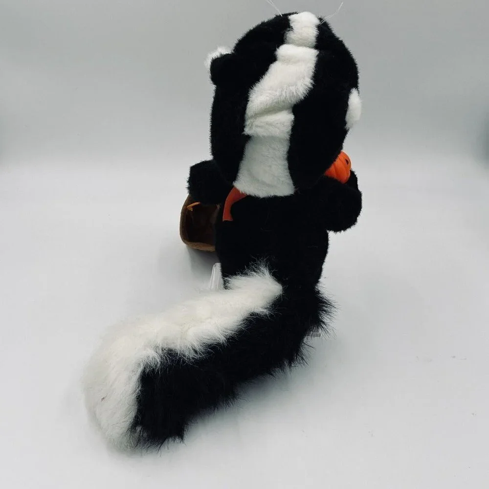 Vintage Animated Halloween Kid In Skunk Costume Motionettes Works Motion-ette - Picture 4 of 10